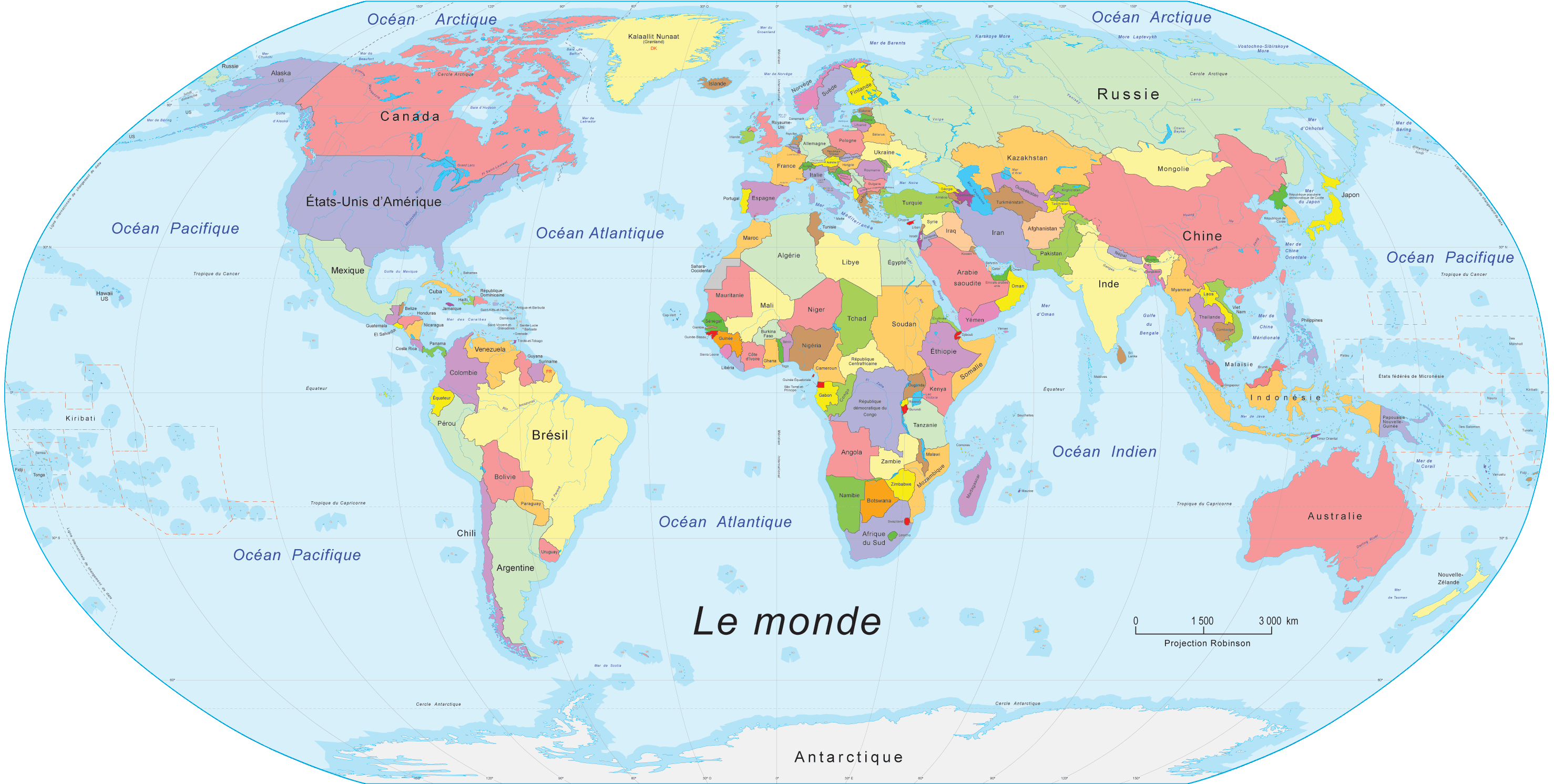 une mappemonde